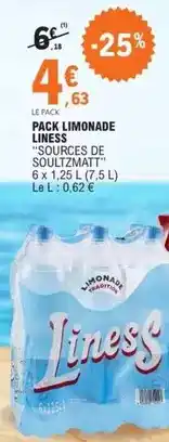 E.Leclerc Sources de soultzmatt - pack limonade offre