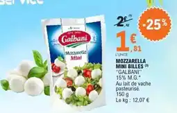 E.Leclerc Galbani - mozzarella mini billes offre