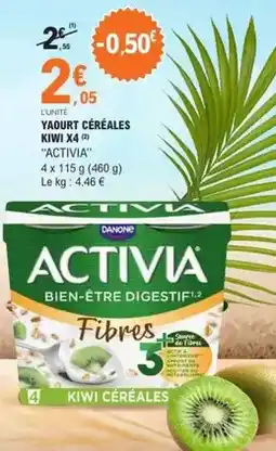 E.Leclerc Danone - yaourt céréales kiwi offre
