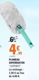 E.Leclerc Leifheit - plumeau superduster offre