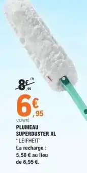 E.Leclerc Leifheit - plumeau superduster xl offre
