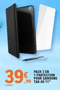E.Leclerc Samsung - pack 3 en 1 protection pour tab a9 11 offre