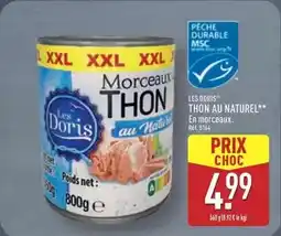 ALDI Les doris - thon au naturel offre