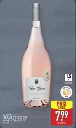 ALDI Jean giner - igp pays d'oc rose offre