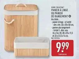 ALDI Home creation - panier a linge ou panier de rangement offre