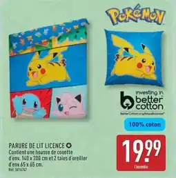 ALDI Parure de lit licence offre