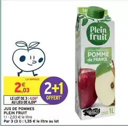 Intermarché Jus de pommes offre