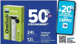 Cora x Carrefour Philips - tondeuse offre