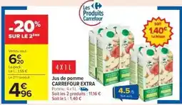 Cora x Carrefour Carrefour - jus de pomme extra offre