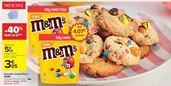 Cora x Carrefour M&m's - chocolate-remily pack offre
