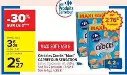 Cora x Carrefour Carrefour - céréales crocks maxi sensation offre