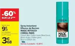 Cora x Carrefour L'oréal - spray instantane effaceur de racines magic retouch offre