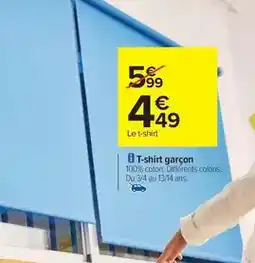Carrefour Express T-shirt garçon offre