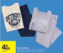 Carrefour Express Pyjama enfant offre