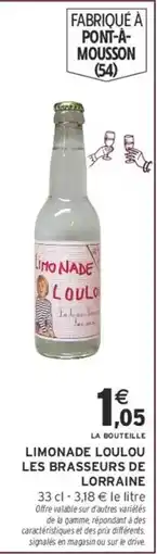 Intermarché Hyper Signal - limonade loudou les brasseurs de lorraine offre