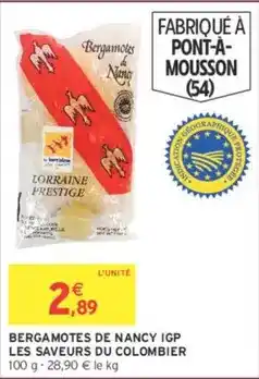 Intermarché Hyper Nancy - bergamotes de igp offre