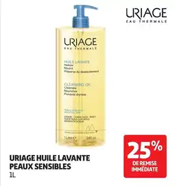 Auchan Parapharmacie Uriage huile lavante peaux sensibles offre