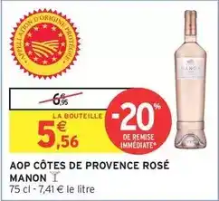 Intermarché Hyper Manon - aop côtes de provence rosé offre
