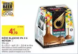 Intermarché Hyper Meteor - bière blanche ipa x 6 offre