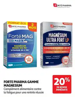 Auchan Parapharmacie Forte pharma gamme magnesium offre