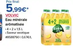 Costco VOLVIC Eau minérale aromatisée offre