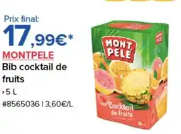 Costco MONTPELE Bib cocktail de fruits offre