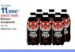 Costco CRAZY TIGER Boisson énergisante offre