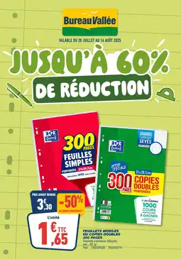 Bureau Vallée Feuillets mobiles ou copies doubles 300 pages offre