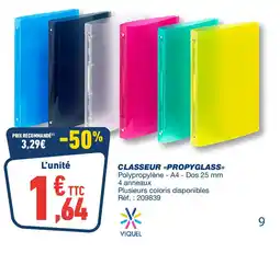 Bureau Vallée Classeur propyglass offre