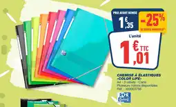 Bureau Vallée Chemise à élastiques color life offre