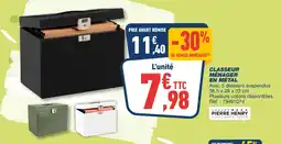 Bureau Vallée Classeur ménager en métal offre