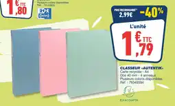 Bureau Vallée Classeur autentik offre