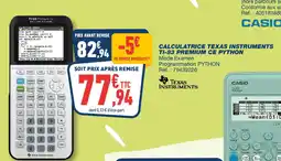 Bureau Vallée Calculatrice texas instruments ti-83 premium ce python offre