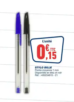 Bureau Vallée Stylo bille offre