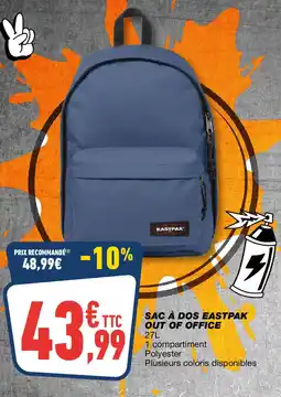 Bureau Vallée Sac à dos eastpak out of office offre
