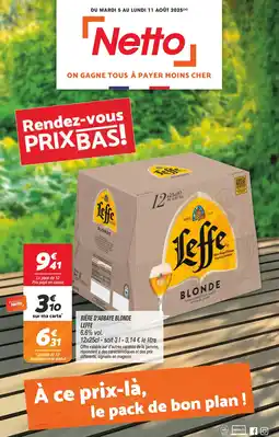 Netto LEFFE Bière d'abbaye blonde offre