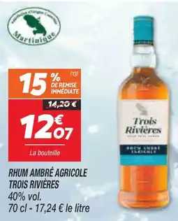 Netto TROIS RIVIÈRES Rhum ambré agricole offre