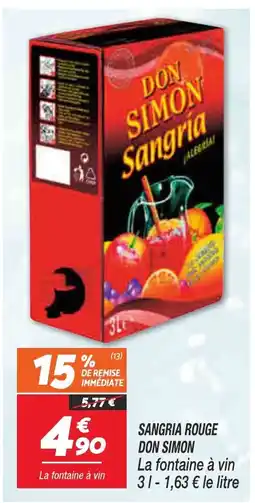 Netto DON SIMON Sangria rouge offre
