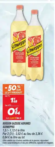 Netto SCHWEPPES Boisson gazeuse agrumes offre