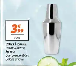 Netto Shaker à cocktail cuisine & saveur offre