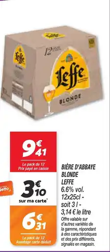 Netto LEFFE Bière d'abbaye blonde offre