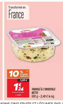 Netto PROMO Taboulé à l'orientale offre
