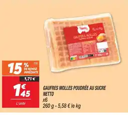 Netto NETTO Gaufres molles poudrée au sucre offre