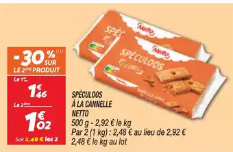 Netto NETTO Spéculoos à la cannelle offre