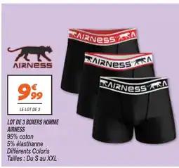 Netto AIRNESS Lot de 3 boxers homme offre