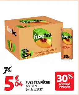 Auchan FUZE TEA Pêche offre