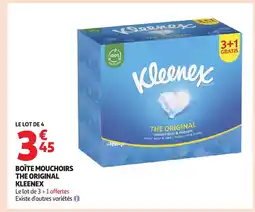 Auchan KLEENEX Boîte mouchoirs the original offre