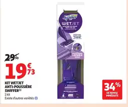 Auchan SWIFFER Kit wetjet anti-poussière offre
