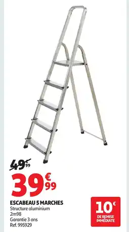 Auchan Escabeau 5 marches offre