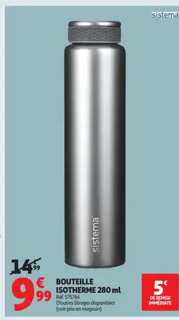 Auchan Bouteille isotherme offre